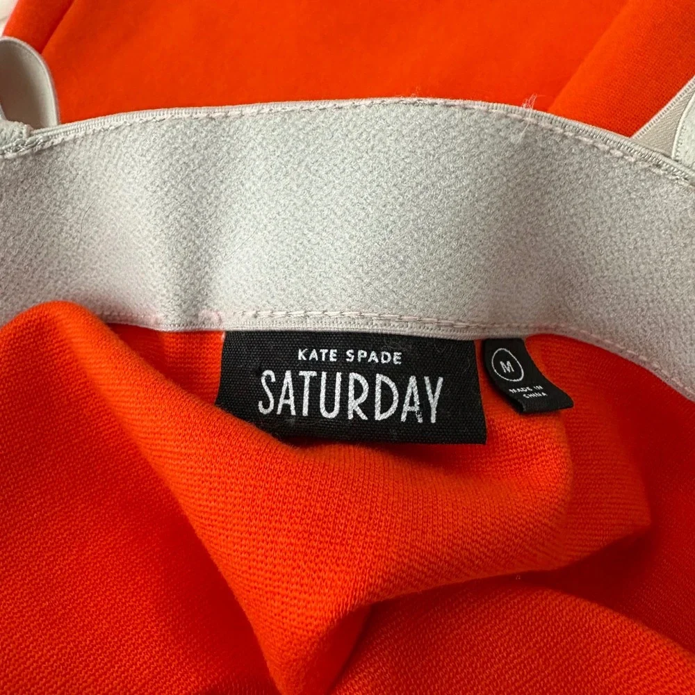 Kate Spade Saturday Orange Retro‎ Bodycon Mini Dress M